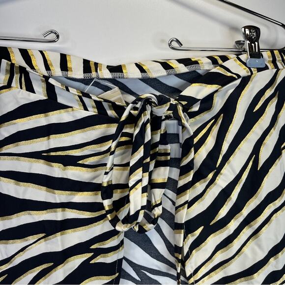 MICHAEL Michael Kors Short Pareo Tiger Cover Up black gold cream - XS/S - Picture 4 of 10